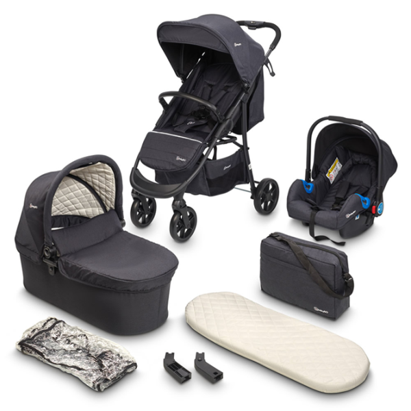 Cărucior pentru copil BabyGo Style 3 in 1 506-001/ Black photo 6