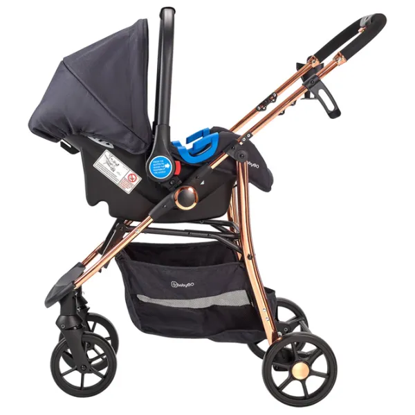 Cărucior pentru copil BabyGo Style 3 in 1 506-002/ Black photo 4