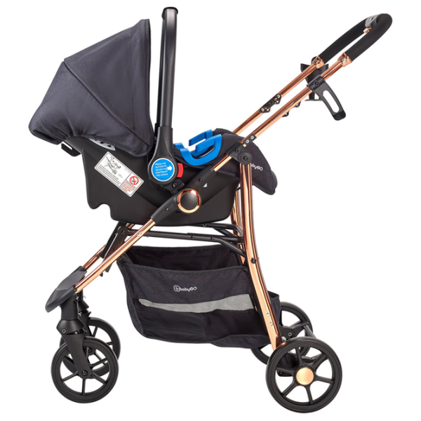 Cărucior pentru copil BabyGo Style 3 in 1 506-002/ Black photo 4