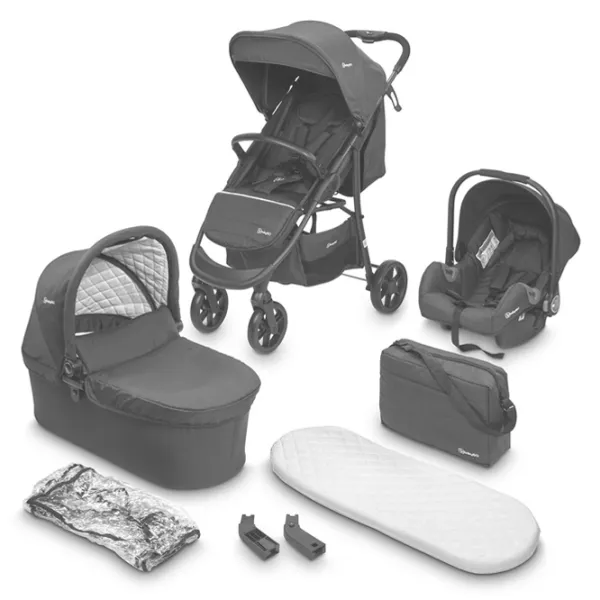 Cărucior pentru copil BabyGo Style 3 in 1 506-002/ Black photo 6