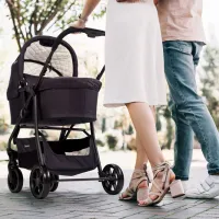 Cărucior pentru copil BabyGo Style 3 in 1 506-003/ Pink photo 7
