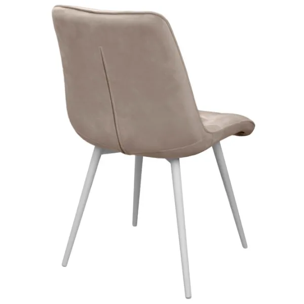 Scaun de bucătărie DecoPrim Capella Stofă/ Beige White photo 2