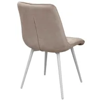 Scaun de bucătărie DecoPrim Capella Stofă/ Beige White photo 2