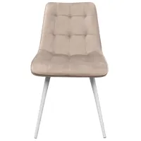 Scaun de bucătărie DecoPrim Capella Stofă/ Beige White photo 3