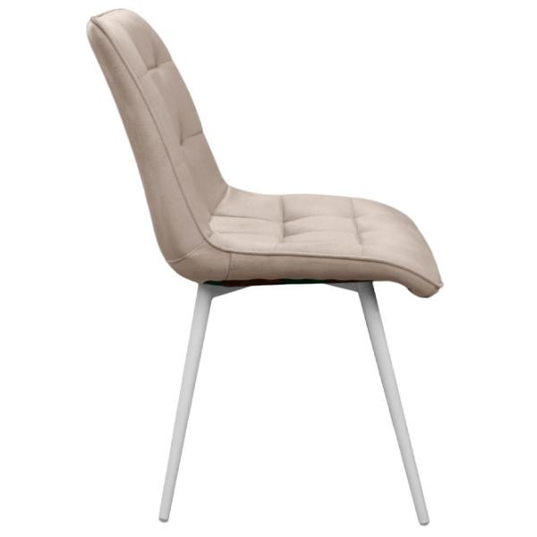 Scaun de bucătărie DecoPrim Capella Stofă/ Beige White photo 4