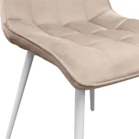 Scaun de bucătărie DecoPrim Capella Stofă/ Beige White photo 6