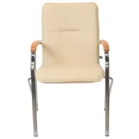 Офисный стул DecoPrim Samba Chrome V-18 Искусственная кожа/ Бежевый photo 2