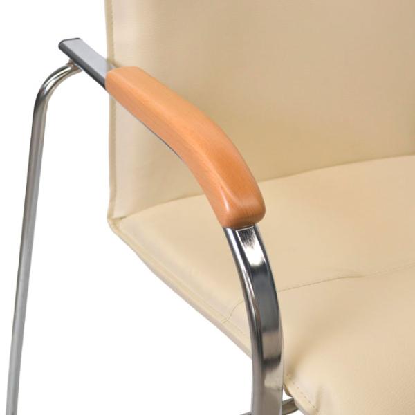 Офисный стул DecoPrim Samba Chrome V-18 Искусственная кожа/ Бежевый photo 5 Офисный стул DecoPrim Samba Chrome V-18 Искусственная кожа/ Бежевый photo 5