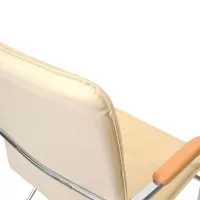 Офисный стул DecoPrim Samba Chrome V-18 Искусственная кожа/ Бежевый photo 8