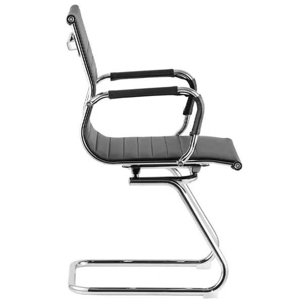 Scaun de birou DecoPrim F-75L Piele artificială/ Black photo 3