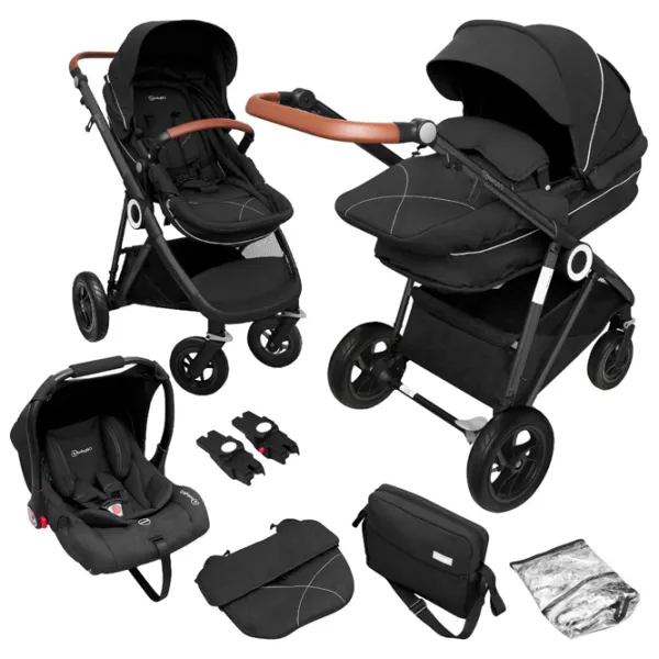 Cărucior pentru copil BabyGo Halime Air 503-001/ Black photo 6