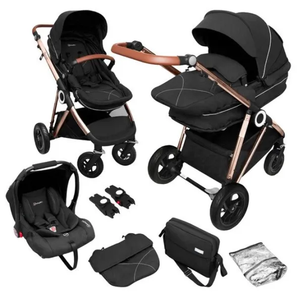 Детская коляска BabyGo Halime Air 503-002/ Черный photo 6 Детская коляска BabyGo Halime Air 503-002/ Черный photo 6