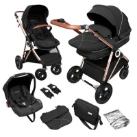 Cărucior pentru copil BabyGo Halime Air 503-002/ Black photo 6