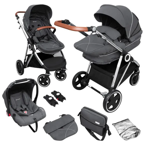Cărucior pentru copil BabyGo Halime 504-002/ Gray photo 9
