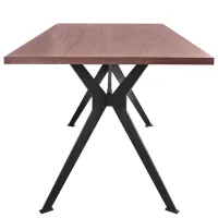 Masă de bucătărie DecoPrim Mira MDF/ Brown photo 2