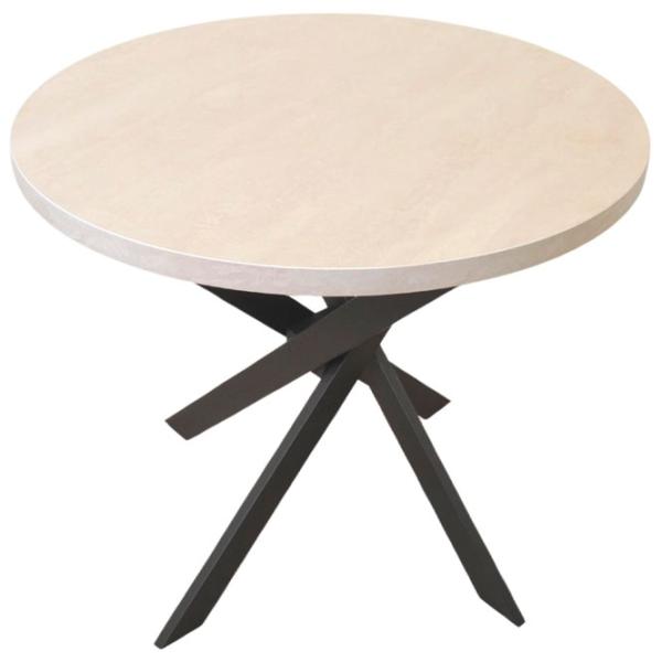 Masă de bucătărie DecoPrim Torino Rondo PAL/ Beige photo 2