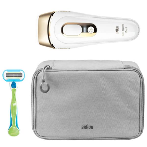 Эпилятор Braun PL5054 Silk-expert Pro 5 Сухая/ Влажная/ Золотой Белый photo 3