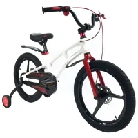 Bicicletă Crosser Magnesium New 16" Aliaj de magneziu/ White Black photo 2