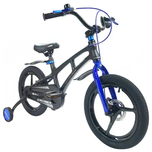 Bicicletă Crosser Magnesium New 16" Aliaj de magneziu/ Black Blue photo 2 Bicicletă Crosser Magnesium New 16" Aliaj de magneziu/ Black Blue photo 2