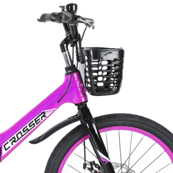 Bicicletă Crosser Hunter 20" Aliaj de magneziu/ Violet Black photo 2 Bicicletă Crosser Hunter 20" Aliaj de magneziu/ Violet Black photo 2