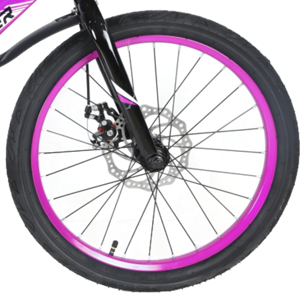 Bicicletă Crosser Hunter 20" Aliaj de magneziu/ Violet Black photo 3 Bicicletă Crosser Hunter 20" Aliaj de magneziu/ Violet Black photo 3
