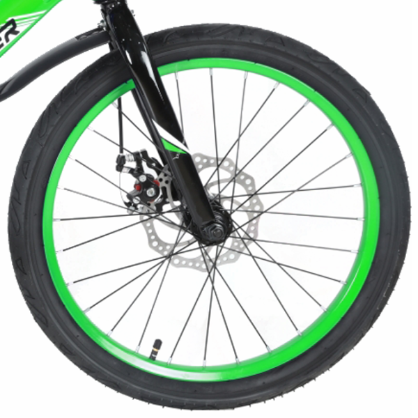 Bicicletă Crosser Hunter 20" Aliaj de magneziu/ Green Black photo 3 Bicicletă Crosser Hunter 20" Aliaj de magneziu/ Green Black photo 3