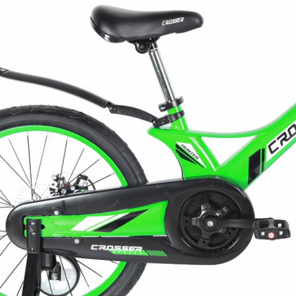 Bicicletă Crosser Hunter 20" Aliaj de magneziu/ Green Black photo 5 Bicicletă Crosser Hunter 20" Aliaj de magneziu/ Green Black photo 5