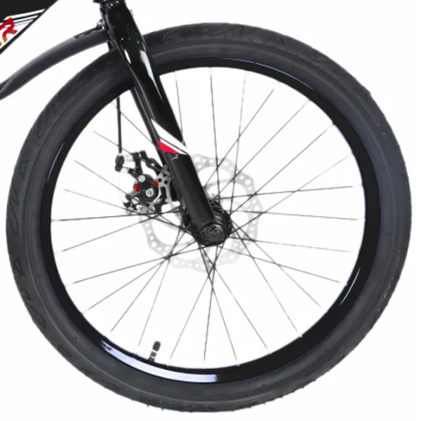 Велосипед Crosser Hunter 20" Магниевый сплав/ Черный Красный photo 3