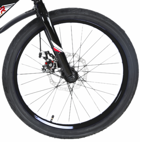 Велосипед Crosser Hunter 20" Магниевый сплав/ Черный Красный photo 3