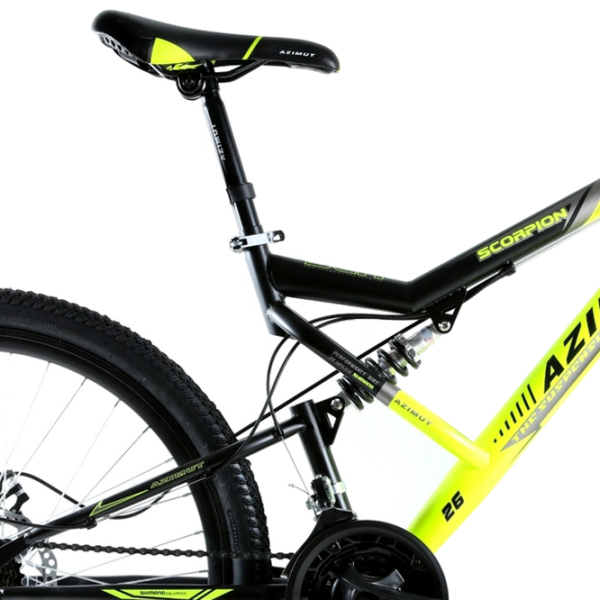 Bicicletă Azimut Scorpion 29" 19" Oțel/ Black Yellow photo 5 Bicicletă Azimut Scorpion 29" 19" Oțel/ Black Yellow photo 5