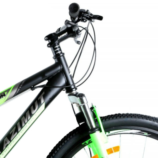 Bicicletă Azimut Scorpion 26" 19" Oțel/ Black Green photo 2 Bicicletă Azimut Scorpion 26" 19" Oțel/ Black Green photo 2