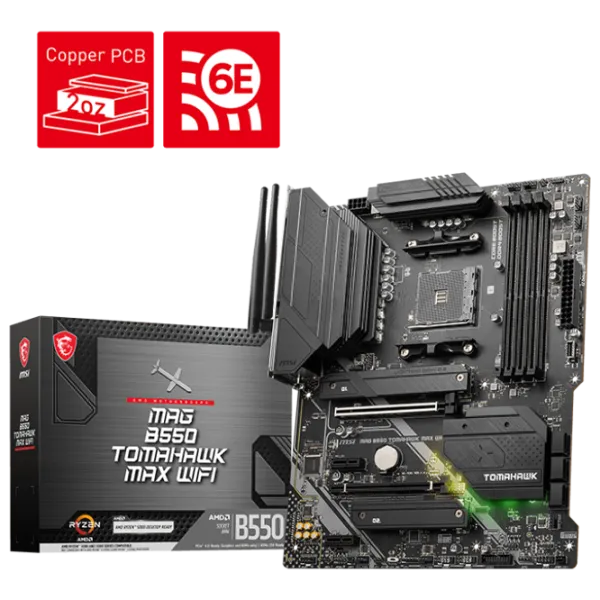 Материнская плата MSI MAG B550 TOMAHAWK MAX WIFI ATX/ AMD X570S photo 5 Материнская плата MSI MAG B550 TOMAHAWK MAX WIFI ATX/ AMD X570S photo 5