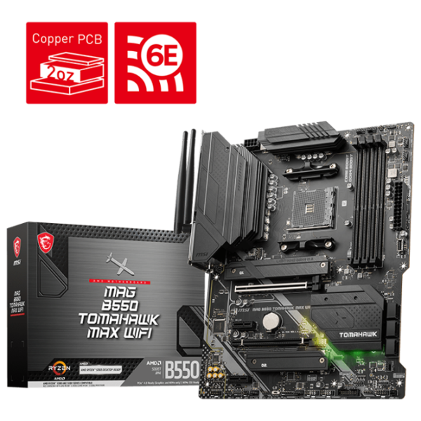 Материнская плата MSI MAG B550 TOMAHAWK MAX WIFI ATX/ AMD X570S photo 5 Материнская плата MSI MAG B550 TOMAHAWK MAX WIFI ATX/ AMD X570S photo 5