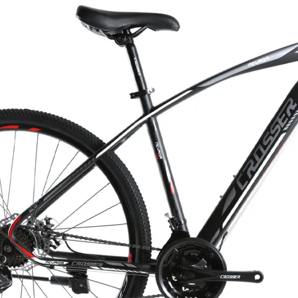Bicicletă Crosser Nevada 29" 19" Oțel/ Black White photo 5 Bicicletă Crosser Nevada 29" 19" Oțel/ Black White photo 5