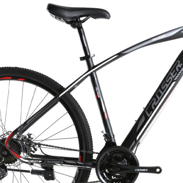 Bicicletă Crosser Nevada 29" 19" Oțel/ Black White photo 5 Bicicletă Crosser Nevada 29" 19" Oțel/ Black White photo 5