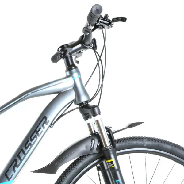 Bicicletă Crosser Gemini 29" 19" Oțel/ Gray Blue photo 2 Bicicletă Crosser Gemini 29" 19" Oțel/ Gray Blue photo 2