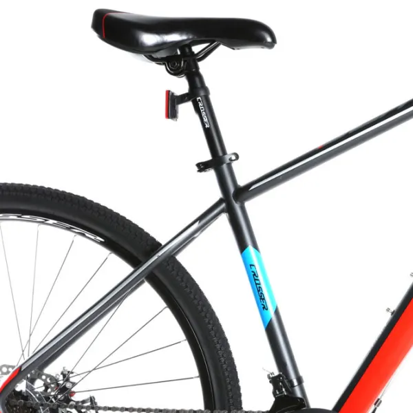 Велосипед Crosser Gemini 29" 19" Сталь/ Серый Красный photo 5
