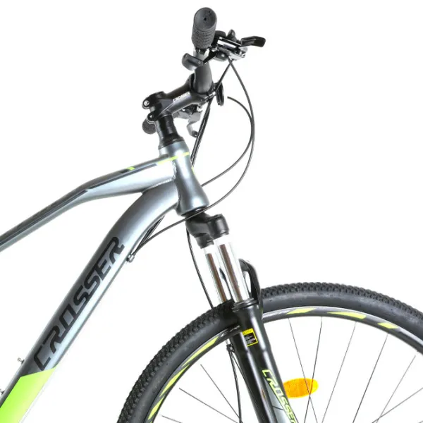 Bicicletă Crosser Gemini 27.5" 17" Oțel/ Gray Green photo 2