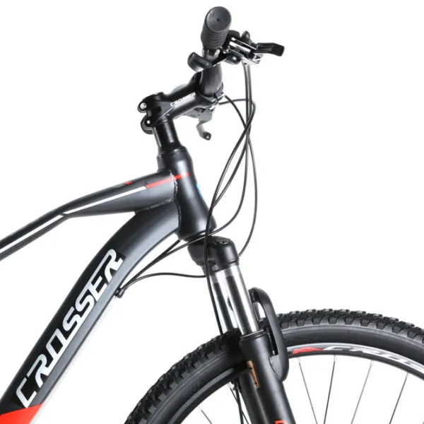 Bicicletă Crosser Gemini 27.5" 17" Oțel/ Black Red photo 2 Bicicletă Crosser Gemini 27.5" 17" Oțel/ Black Red photo 2