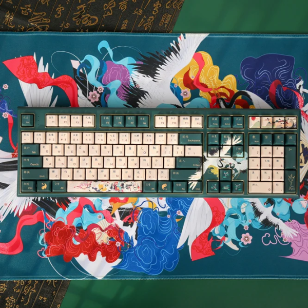 Covoraș pentru mouse Varmilo Crane Desk Mat XL Green Multicolor photo 5