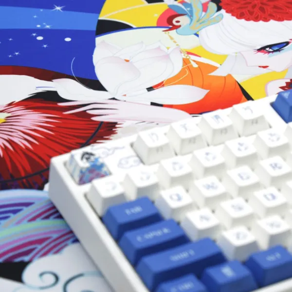 Covoraș pentru mouse Varmilo Lovebirds Blue Desk Mat XL Blue Multicolor photo 6