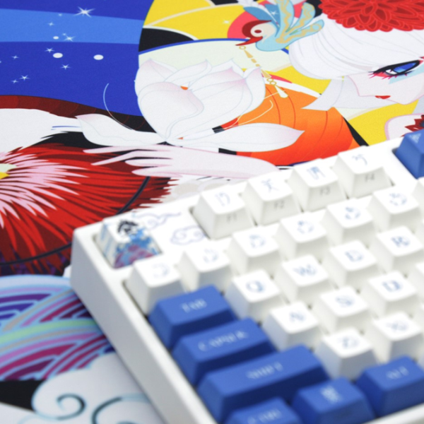 Covoraș pentru mouse Varmilo Lovebirds Blue Desk Mat XL Blue Multicolor photo 6