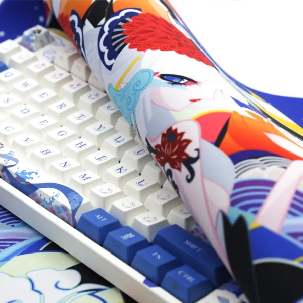 Covoraș pentru mouse Varmilo Lovebirds Blue Desk Mat XL Blue Multicolor photo 8