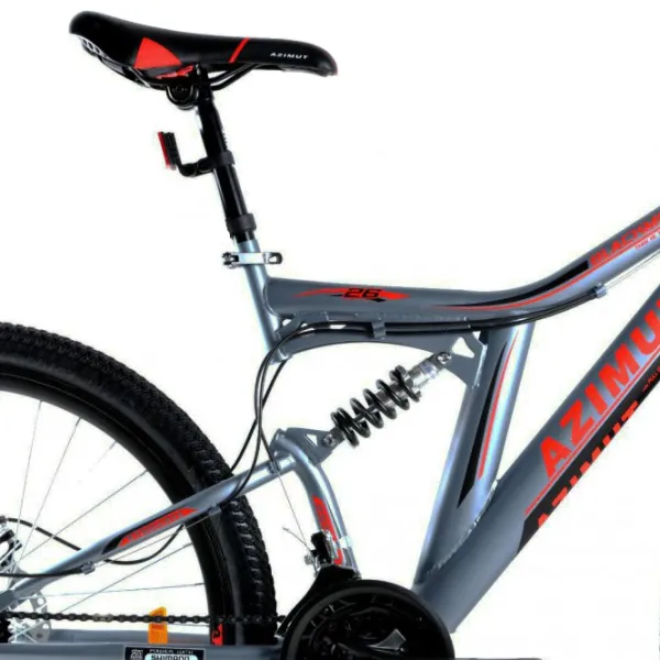 Bicicletă Azimut Blackmount 26" 19" Oțel/ Gray Red photo 4 Bicicletă Azimut Blackmount 26" 19" Oțel/ Gray Red photo 4