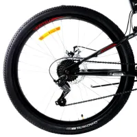 Bicicletă Azimut Blackmount 26" 19" Oțel/ Black Red photo 4