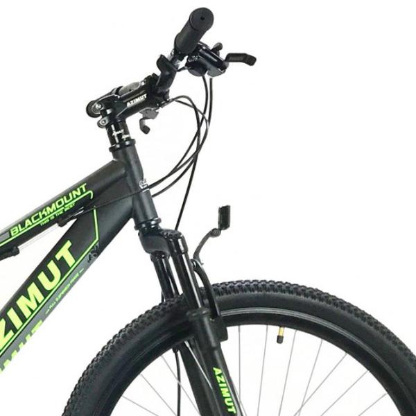 Bicicletă Azimut Blackmount 26" 19" Oțel/ Black Green photo 2 Bicicletă Azimut Blackmount 26" 19" Oțel/ Black Green photo 2