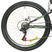 Велосипед Azimut Blackmount 26" 19" Сталь/ Черный Зелёный photo 4