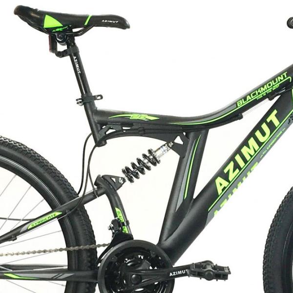 Bicicletă Azimut Blackmount 26" 19" Oțel/ Black Green photo 5 Bicicletă Azimut Blackmount 26" 19" Oțel/ Black Green photo 5
