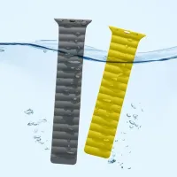 Ремешок Apple Watch WA07 Flexible series magnetic strap Силикон/
42, 44, 45, 49 мм / Серый Желтый photo 3