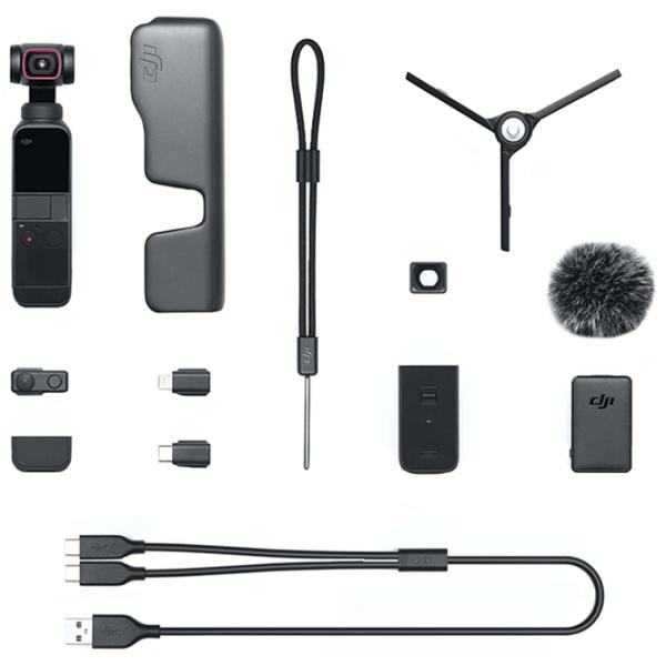 Cameră action DJI Osmo Pocket 2 Combo 64 MP / 875 mAh / Black photo 8